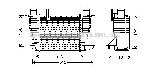 AVA QUALITY COOLING tarpinis suslėgto oro aušintuvas, kompresorius DN4356